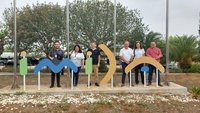 El director del IMIDA, Andrés Martínez, junto a los técnicos llegados desde Chile para recibir formación.