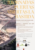 Cartel de las II Jornadas de puertas abiertas de La Bastida