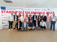Representantes de las 'startups' de la Región presentes en el foro celebrado en Salamanca.
