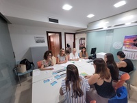 Reunión de la consejera de Política Social, Familias e Igualdad, Conchita Ruiz Caballero, con las profesionales del CAVI de Murcia