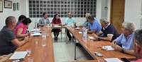 La consejera de Agricultura, Sara Rubira, durante el encuentro con la ejecutiva de COAG-IR Murcia