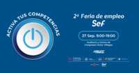 Cartel de la segunda Feria de Empleo del SEF.