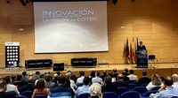 Un momento de la intervención del consejero de Economía, Hacienda y Empresa, Luis Alberto Marín, en la jornada sobre innovación organizada por la Fundación Isaac Peral y la Fundación Cotec