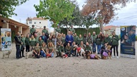 El consejero de Educación, Formación Profesional y Empleo, Víctor Marín, visitó a los alumnos del SEF que se forman como guías de paseos ecuestres...