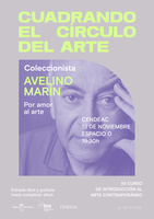 Cartel de la tercera sesión del XII Curso de Introducción al Arte Contemporáneo del Cendeac
