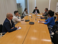 Un momento de la reunión constitutiva de la mesa de seguimiento.