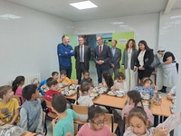 Inauguración del comedor en el CEIP Pintor Pedro Flores