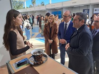 El consejero de Educación, Formación Profesional y Empleo, Víctor Marín, visitó hoy el V Foro de Empleo de Alcantarilla.