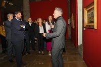 El presidente de la Región de Murcia, Fernando López Miras, inaugura la exposición 'La Edad de Plata'