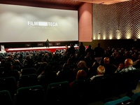 Imagen de una sesión en la Sala A de la Filmoteca regional