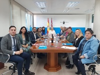 Los miembros del jurado durante la deliberación de los Premios de Discapacidad Región de Murcia