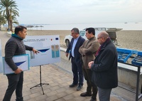 Visita a uno de los piezómetros instalados en San Javier/2