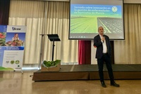 El secretario general de la Consejería de Agua, Agricultura, Ganadería y Pesca, Francisco González Zapater, en la jornada sobre 'Innovación en la gestión de enfermedades de hortícolas de Murcia'