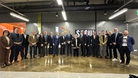 Participantes en la misión institucional y comercial a Japón y Corea, en una de las visitas