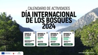 Cartel de las actividades organizadas por la Comunidad para conmemorar el Día Internacional de los Bosques.