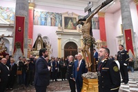 López Miras: "El Lunes Santo de Murcia es una gran muestra de lo que es la Semana Santa en toda la Región: arte, tradición e identidad"