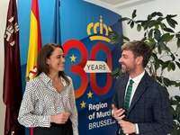 Una imagen de la visita del director general de Deportes a Bruselas para participar en una reunión preparatoria del Plan de Deportes europeo.