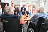 López Miras visita el Centro de Mayores de Las Torres de Cotillas