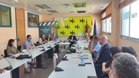 Reunión de representantes de diversas instituciones que participan en el proyecto