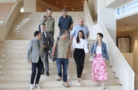 Imagen de archivo de una reunión de la consejera de Turismo, Cultura, Juventud y Deportes, Carmen Conesa, con los representantes de la Mesa de las...