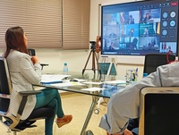 Imagen de la consejera Sara Rubira en la Conferencia Sectorial de Agricultura celebrada por videoconferencia