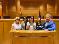 La gerente del Servicio Murciano de Salud (SMS), Isabel Ayala, recibió esta mañana en el Senado de Madrid el reconocimiento a las buenas prácticas...
