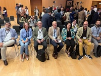Imagen de la directora general de Política Agraria Común, Ana García Anciones, en el Foro de Alto Nivel sobre Relevo Generacional en el sector agroalimentario en España que se celebra en Pamplona