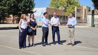 Visita a las obras del CEIP La Paz de San Javier