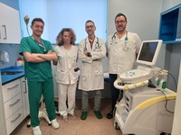 Profesionales de la consulta de hepatología del servicio de Aparato Digestivo del Complejo Hospitalario Universitario de Cartagena.