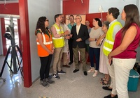 El consejero de Salud, Juan José Pedreño, visitó las obras de mejora del centro de salud de La Alberca