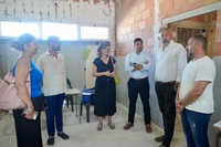 El director general de Formación Profesional, Enseñanzas de Régimen Especial y Educación Permanente, Luis Quiñonero, visitó las obras del nuevo comedor...