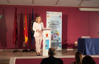 La consejera de Política Social, Familias e Igualdad, Conchita Ruiz, en una presentación del proyecto 'La Caja de Experiencias'.