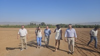 Imagen de la consejera Sara Rubira en una visita al CDA de Purias (Lorca) que gestiona la Fundación Alimer.