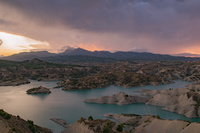 Foto 'El cielo en llamas' de Rubén L.N. presentado por Facebook y ganadora del I Concurso de fotografía #MeGustaRegiónDeMurcia #EspaciosNaturales.