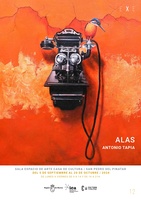 Cartel de la exposici&oacute;n 'Alas' de Antonio Tapia en la Casa de Cultura de San Pedro del Pinatar