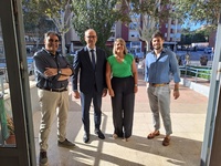 El consejero de Educación y Formación Profesional, Víctor Marín, y la alcaldesa de Cartagena, Noelia Arroyo, visitaron el IES Isaac Peral con motivo...