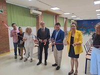 El consejero de Educación y Formación Profesional, Víctor Marín, visitó el CEIP Vista Alegre de Las Torres de Cotillas que estrena comedor escola...