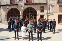 El consejero de Economía, Hacienda, Fondos Europeos y Transformación Digital, Luis Alberto Marín, presidió hoy la graduación de la LXVII promoción de nuevos agentes de policía local
