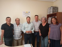 El director general de Producción Agraria, Ganadera y Pesquera , Juan Pedro Vera durante la visita a la oficina de asesoramiento de El Mirador (San...