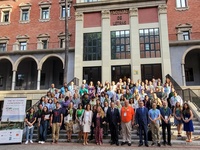 El consejero de Medio Ambiente, Universidades, Investigación y Mar Menor, Juan María Vázquez, con buena parte de los asistentes al  XV congreso internacional...