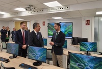 El consejero de Medio Ambiente, Universidades, Investigación y Mar Menor, Juan María Vázquez, inaugura, junto al decano del Colegio Oficial de Ingenieros...