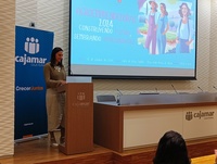 Imagen de la consejera Sara Rubira en la jornada 'Agroemprendedoras. Construyendo futuro, sembrando oportunidades'