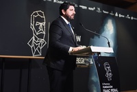 El jefe del Ejecutivo autonómico, Fernando López Miras, clausura la segunda edición de los Premios Fundación Isaac Peral a la industria regional.