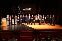 El jefe del Ejecutivo autonómico, Fernando López Miras, clausura los 'Premios Amusal 2024', organizados por la Asociación Empresarial de Sociedades...