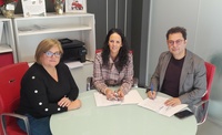 Imagen de la firma de la adhesión de Fuente Álamo a la Región de Murcia Film Commission