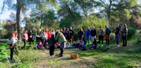 Parte de los interesados que participaron en el programa 'Voluntarios por Naturaleza', jornada que se celebró en el Parque Regional El Valle y Ca...