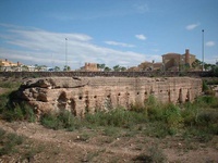 Imagen de la presa medieval 'Pared de los Moros'.