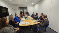 La consejera de Agricultura durante su encuentro con las organizaciones europeas COPA y COGECA.