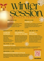 Cartel de las actividades de las 'Winter Sessions' de Escuela Cendeac
