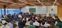 El consejero de Medio Ambiente, Universidades, Investigación y Mar Menor, Juan María Vázquez, durante la inauguración de la jornada 'La sostenibilidad...